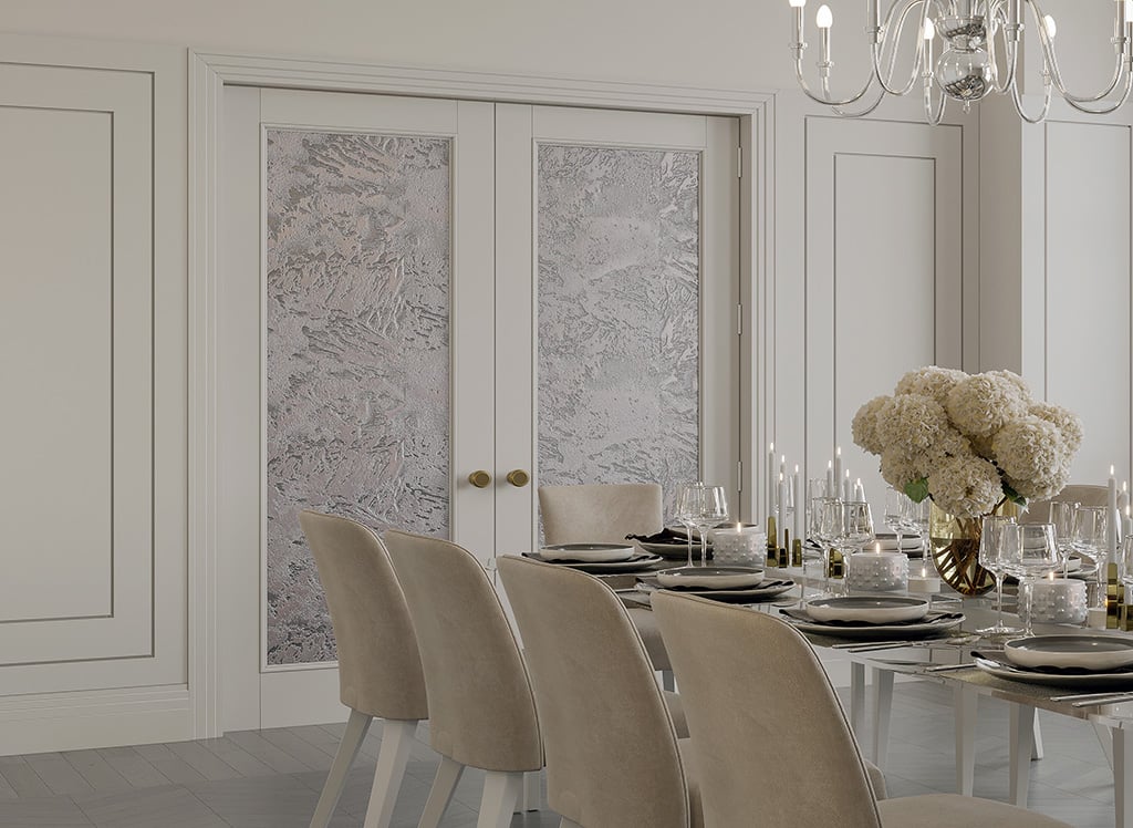 Luxury bespoke doors with metallic finishes